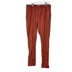 Onia Linen Blend Pants Salmon Pink G
